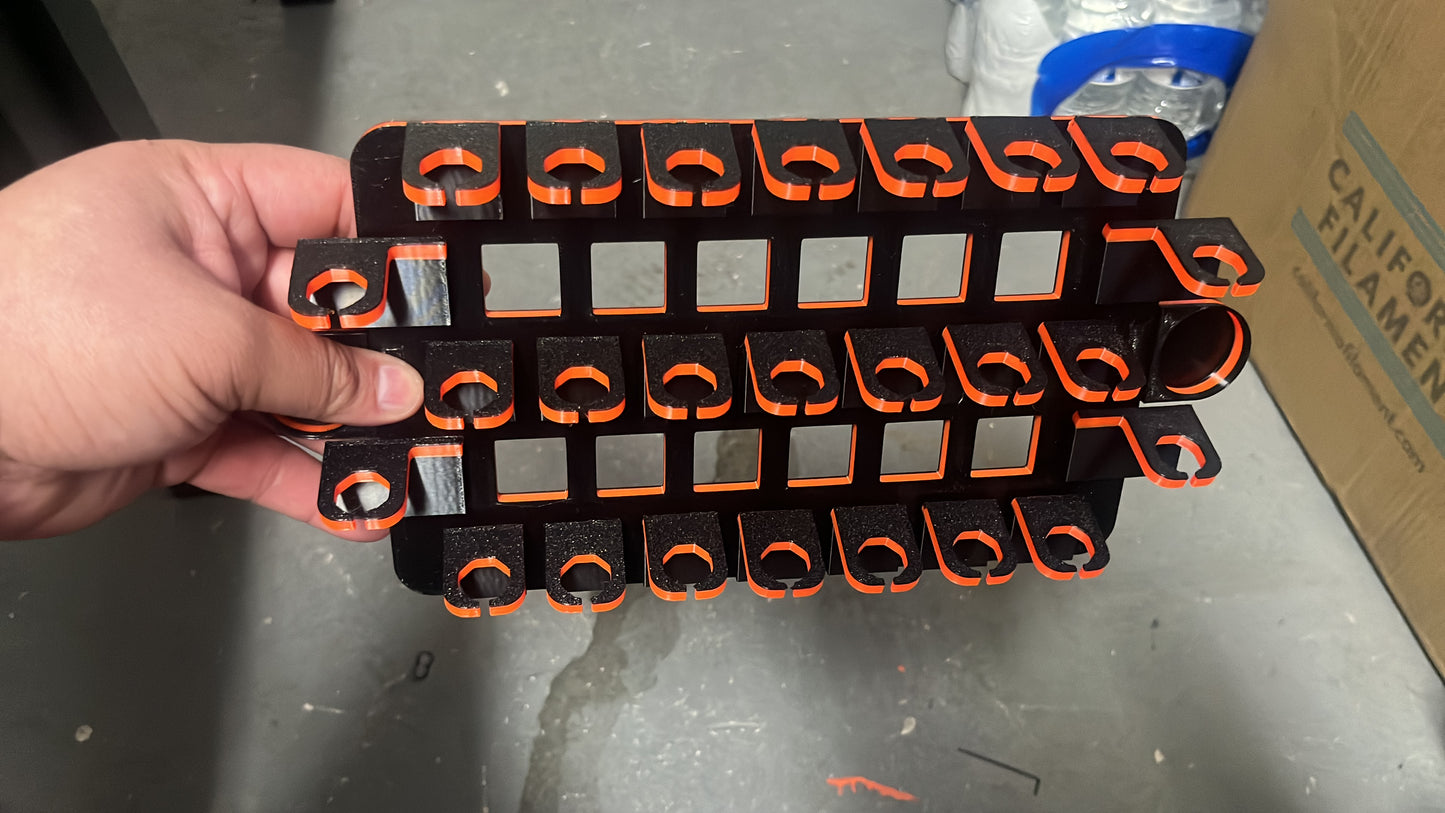 Magnetic wall racks