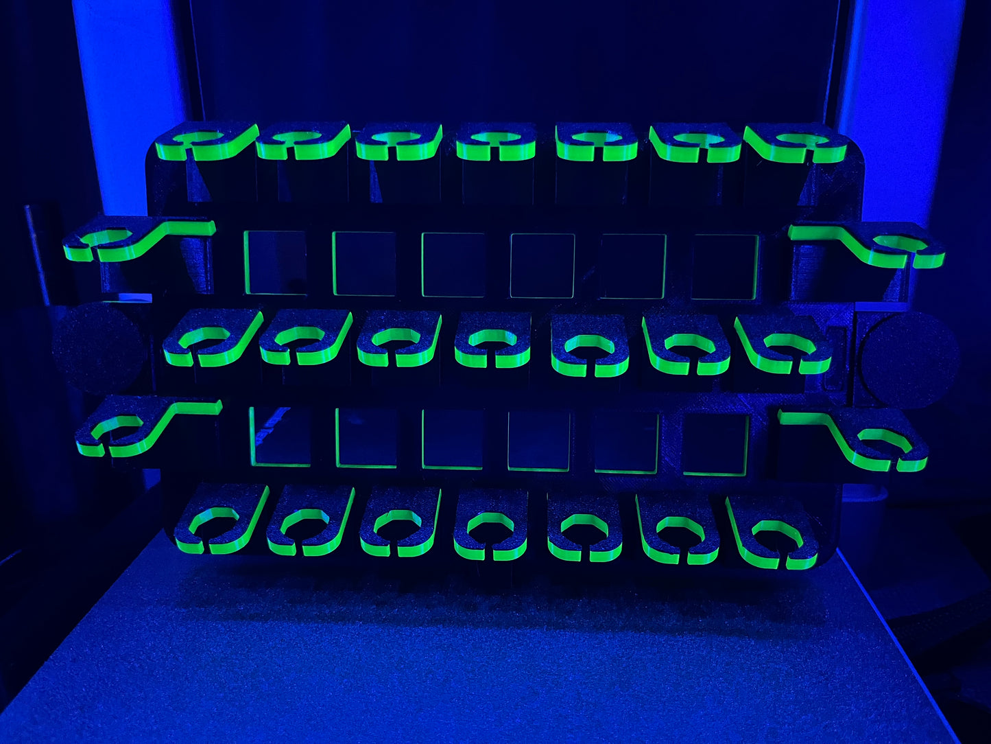 Magnetic wall racks