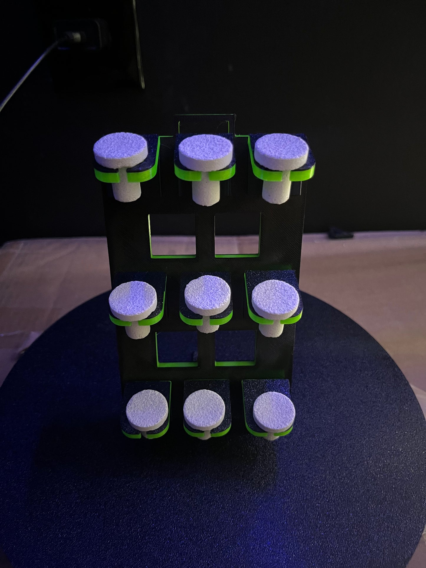 Magnetic wall racks